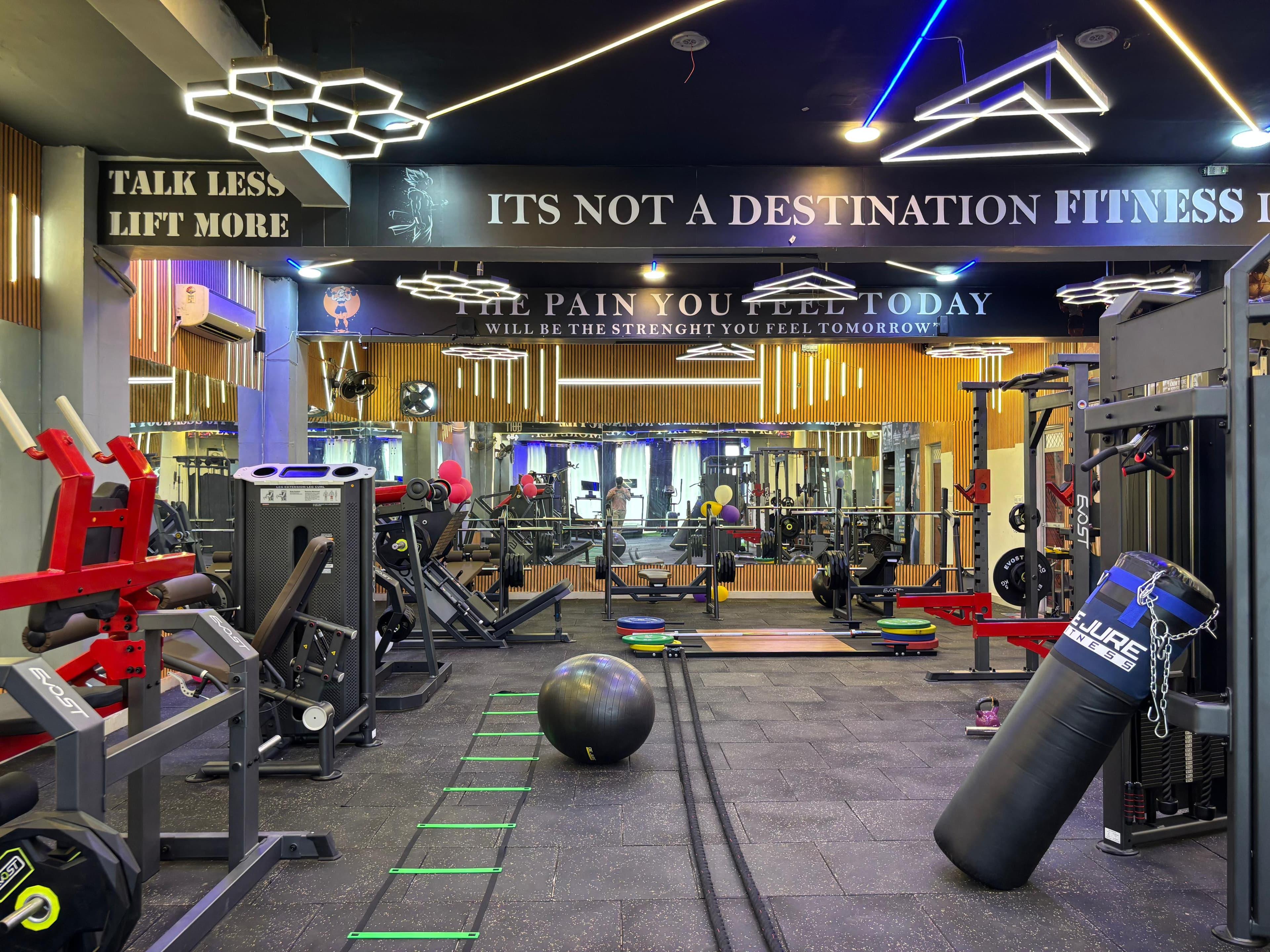 Gym area focused on performance